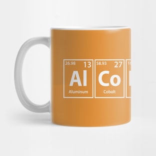 Alcoholism (Al-Co-Ho-Li-Sm) Periodic Elements Spelling Mug